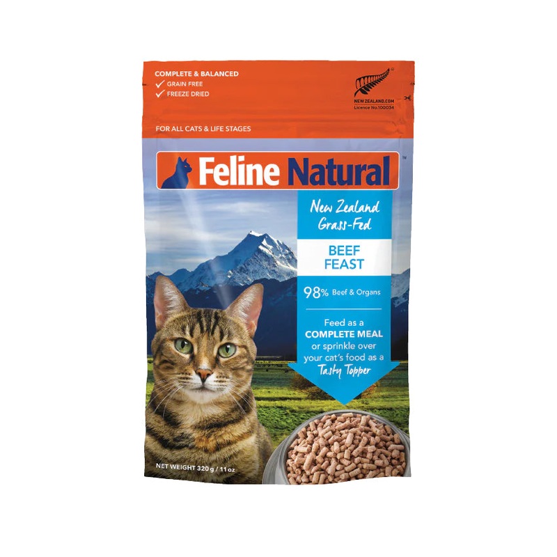Feline Natural Beef Feast Freeze-Dried Cat Food 320g