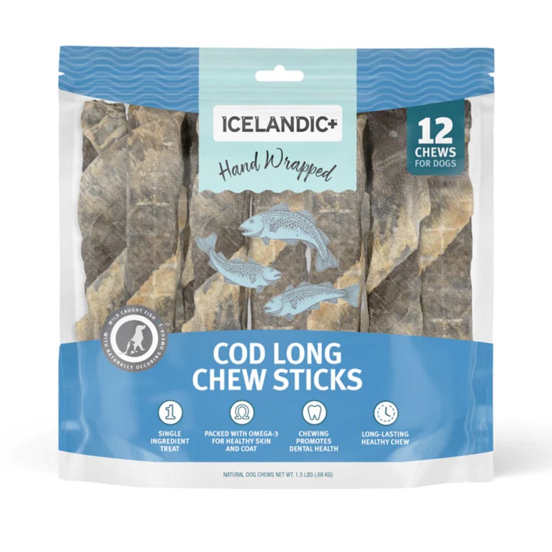 Icelandic Cod Skin Chew 10 12 Count
