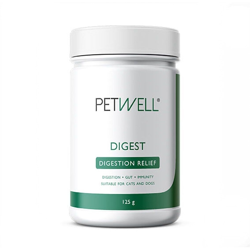Petwell Digest Dog and Cat Supplement Digestion relief 125g