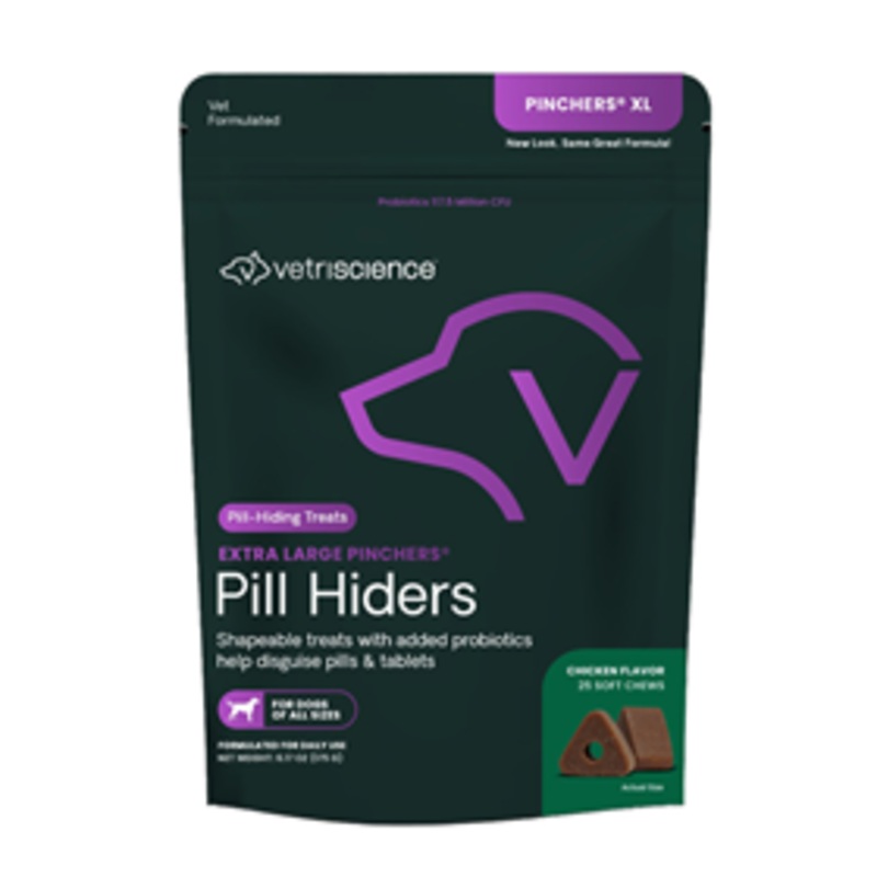 VetriScience Extra Large Pinchers Pill Hiders Chicken Flavored Pill-Hiding Treats for Dogs