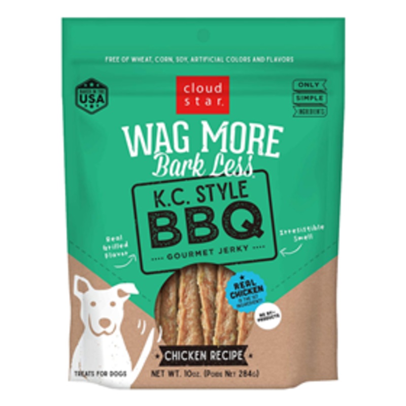 Wag More Bark Less K.C.BBQ Gourmet Jerky 10 oz.