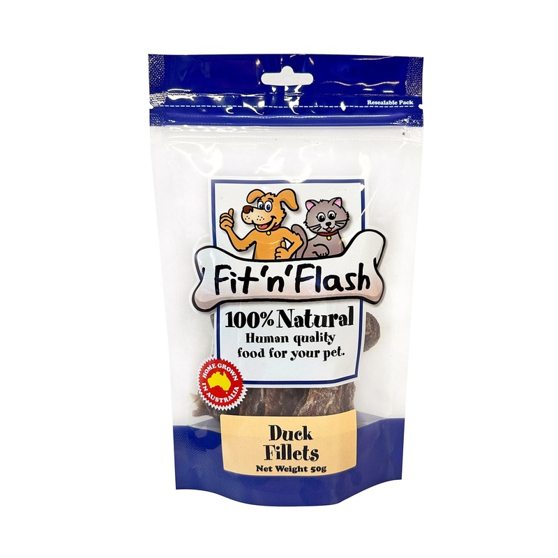 Fit’n’Flash Duck Fillet Treats 50g