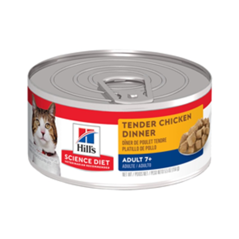 Hill’s Science Diet Adult 7+ Tender Chicken Dinner Cat Food 5.5 oz.