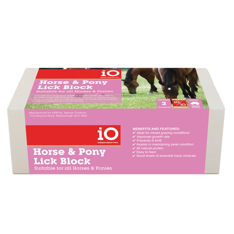 iO Horse & Pony Lick Block 2kg
