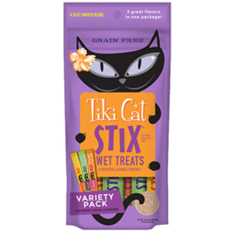 Tiki Cat Stix Variety 6 Pack Salmon, Duck and Chicken
