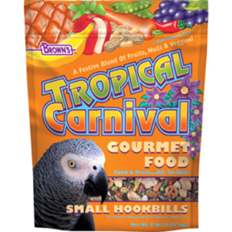 FM Brown’s Tropical Carnival Gourmet Food for Small Hookbills 5 lbs.
