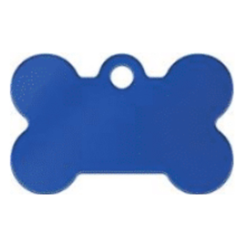 I.D Tag Small Bone Blue 3×1.9cm