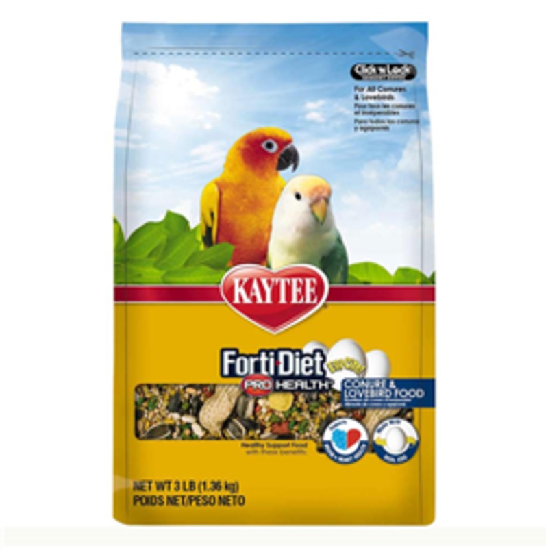 Kaytee Forti-Diet Pro Health Egg-Cite Conure & Lovebird Food 3lbs