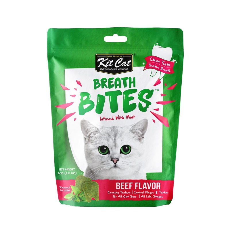 Kit Cat Breath Bites Cat Treat Beef 60g