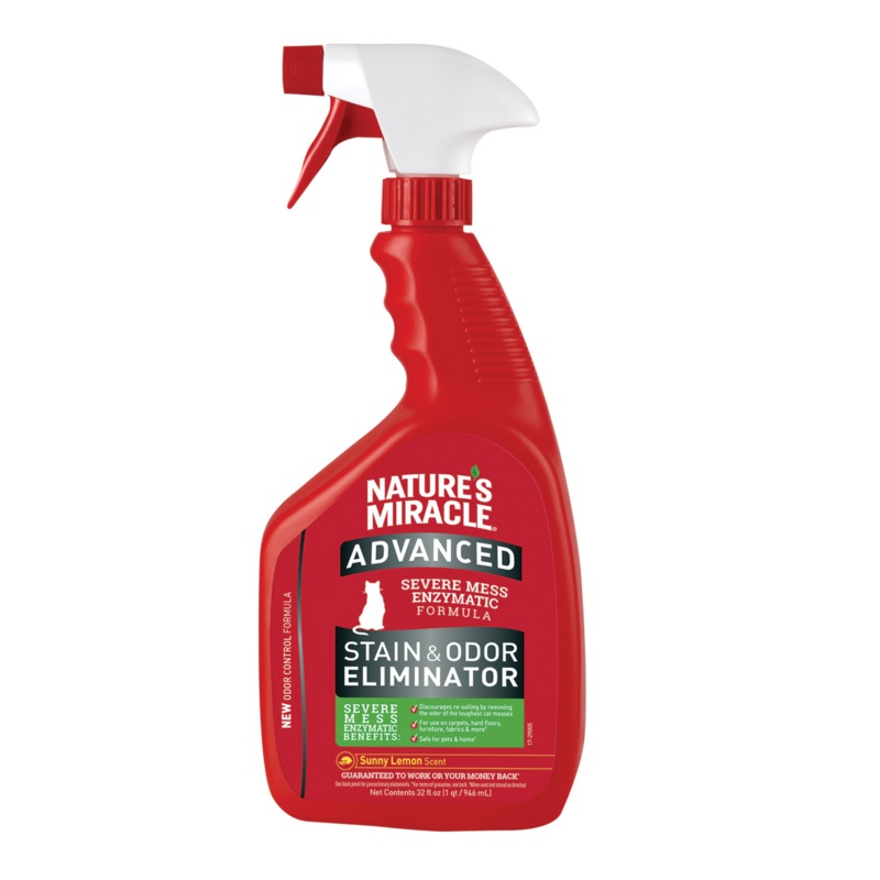 Nature’s Miracle Advanced Cat Stain and Odour Eliminator Lemon 946ml