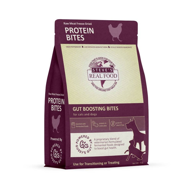 Steve’s Real Food Cats & Dogs Treat Raw Meat Freeze Dried Chicken Protein Bites 4oz