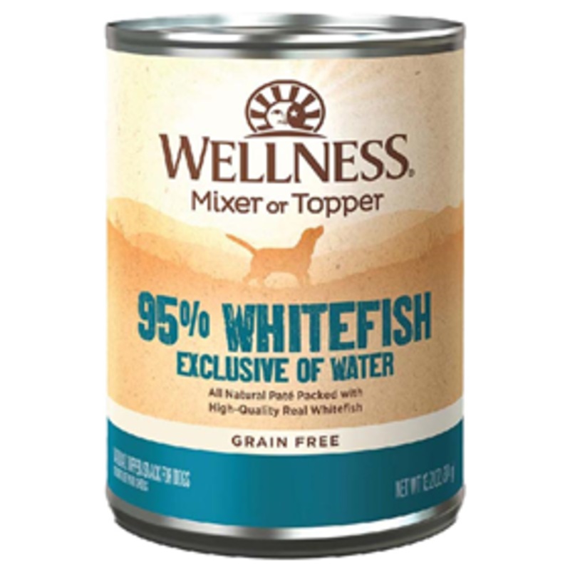 Wellness 95% Whitefish Natural Grain Free Wet Dog Food 13.2 oz.