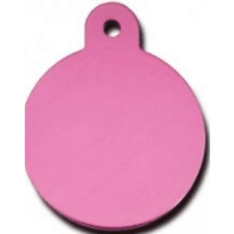 I.D Tag Large Circle Pink 3.1×3.9cm