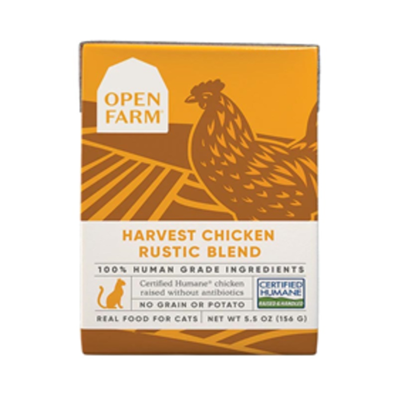 Open Farm Harvest Chicken Rustic Blend Wet Cat Food 5.5 oz