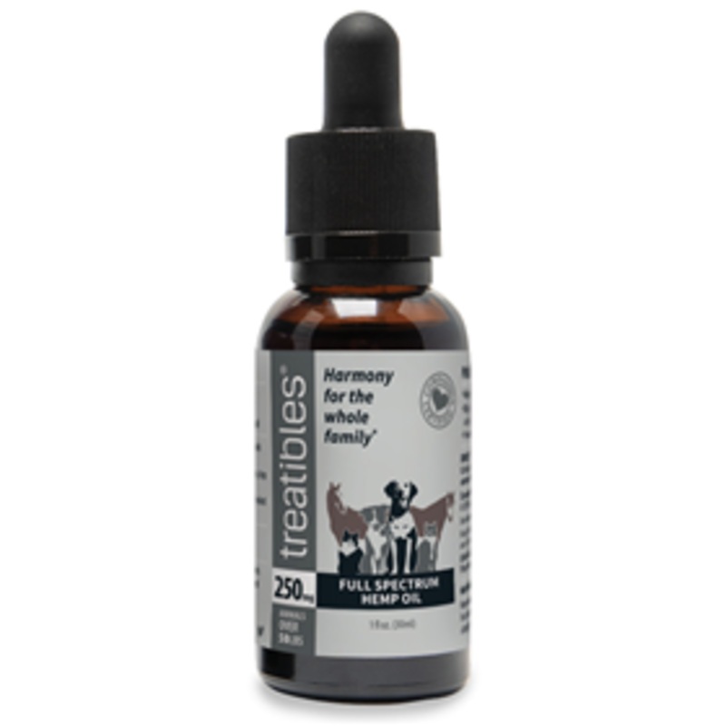 Treatibles Organic Full Spectrum Hemp Oil Dropper Bottle 250mg 1 oz.
