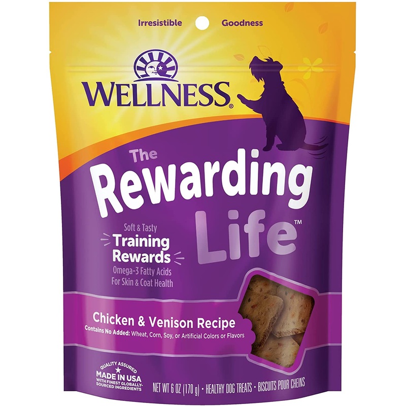 Wellness Natural Grain Free Wellbites Soft Chicken and Venison Recipe Dog Treats