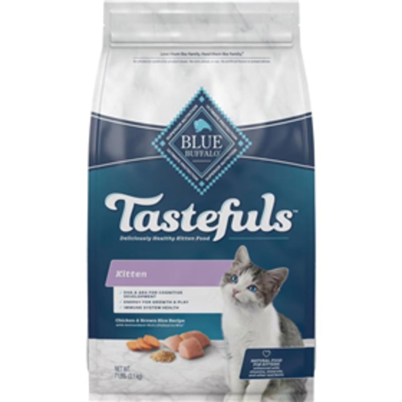 Blue Buffalo Tastefuls Kitten Chicken & Brown Rice Recipe 7 lbs.