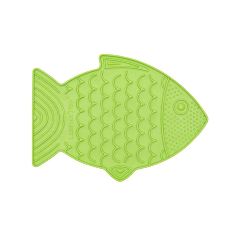 LickiMat Classic Felix Slow Feeder Cat Mat Green