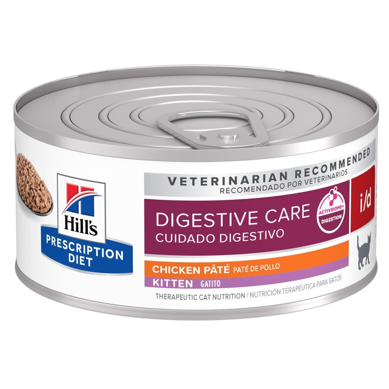 Hills Prescription Diet i/d Chicken Pat Wet Kitten Food 156g x 24