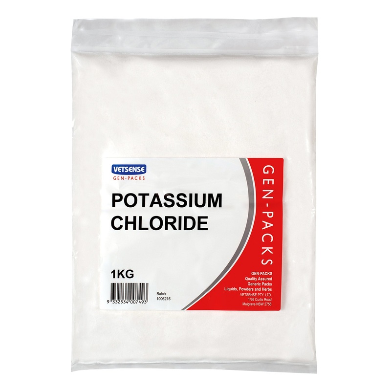 Vetsense Gen Packs Potassium Chloride