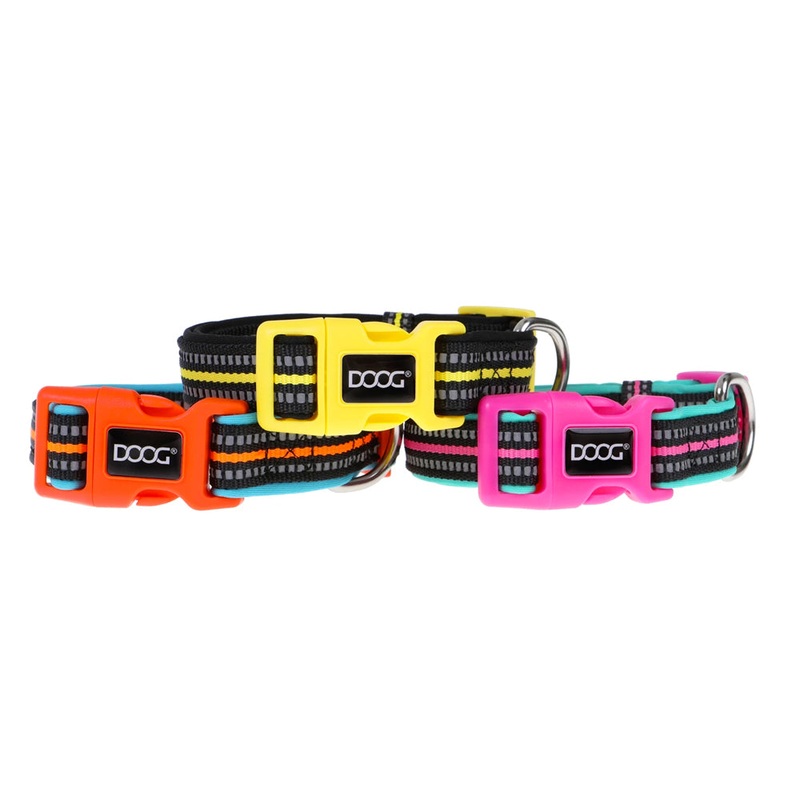 DOOG Neon High Vis Neoprene Dog Collar