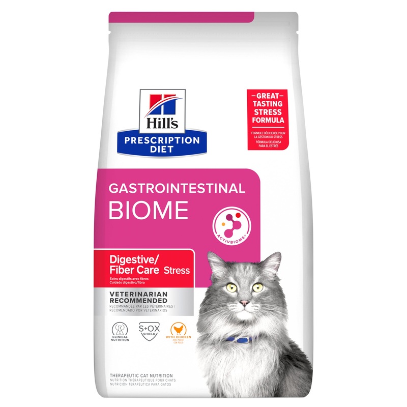 Hill’s Prescription Diet Gastrointestinal Biome Stress Digestive/Fibre Care Dry Cat Food 1.8kg