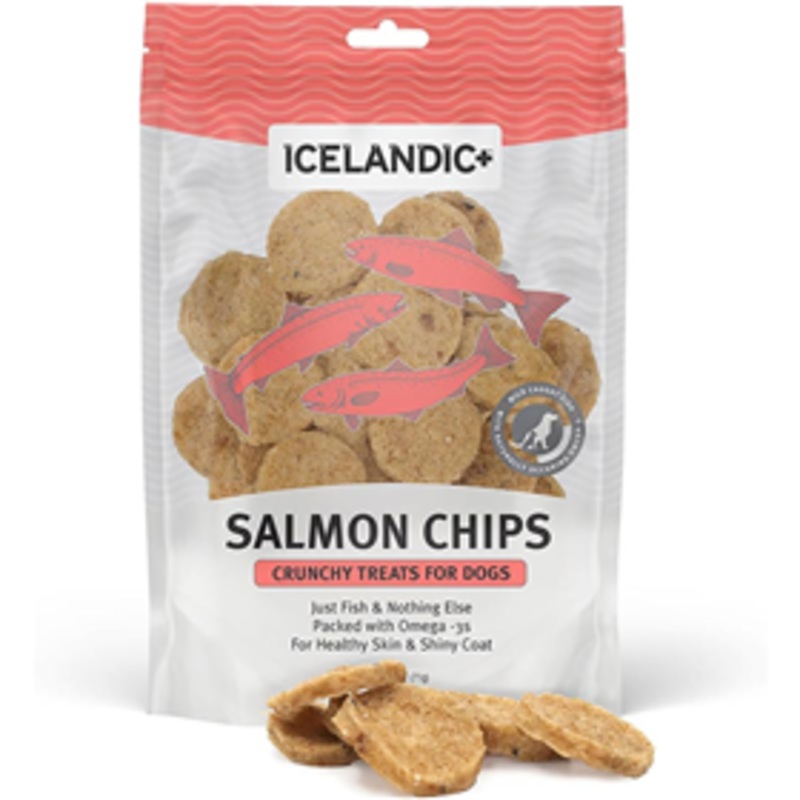 Icelandic+ Salmon Chips Crunchy Treats for Dogs 2.5 oz.