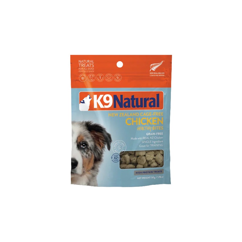 K9 Natural Chicken Healthy Bites Dog Treats 50g