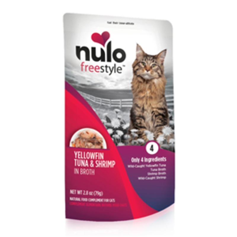 Nulo Freestyle Yellowfin Tuna & Shrimp in Broth Natural Food Complement for Cats