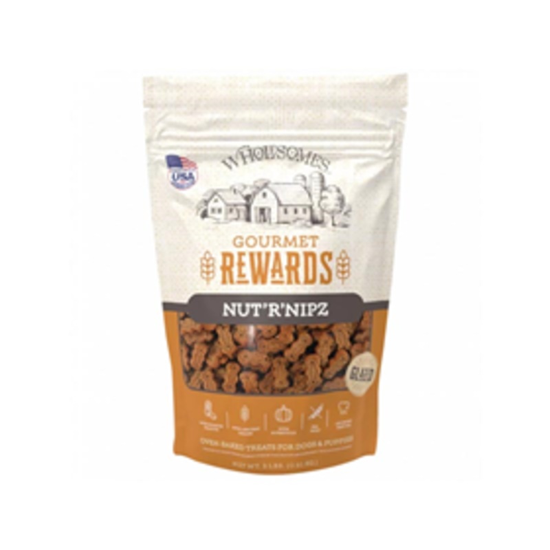 Wholesomes Gourmet Rewards Nut’R’Nipz Treats for Dogs 2 lbs.