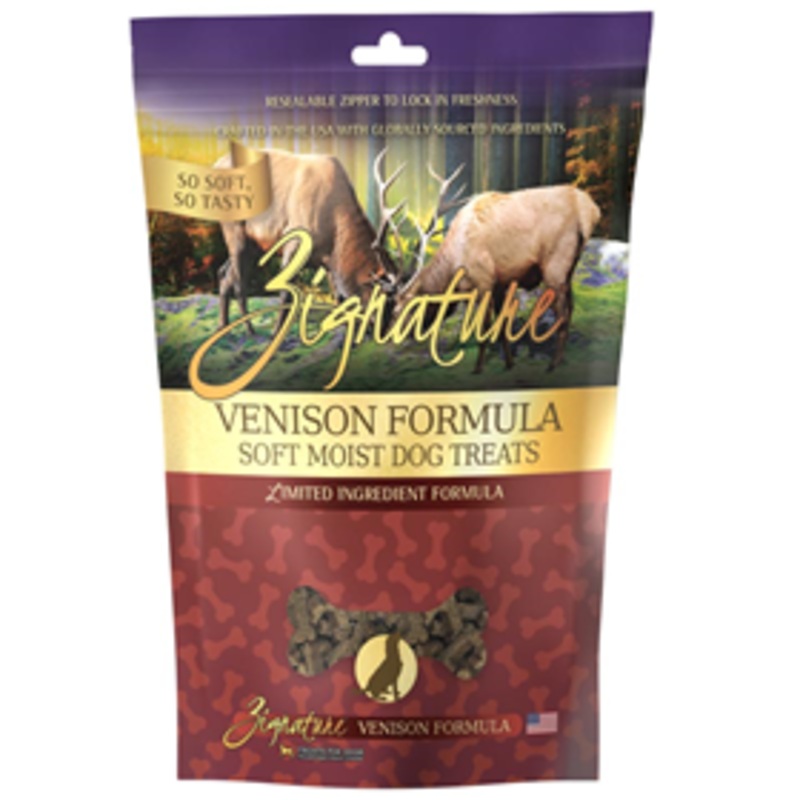 Zignature Venison Soft Moist Treats 4oz