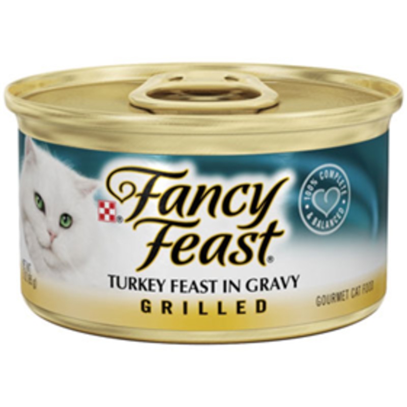 Fancy Feast Grilled Turkey Feast in Gravy Cat Food 3 oz.