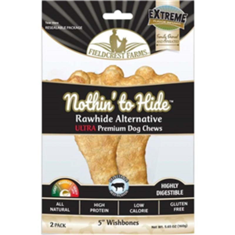 Fieldcrest Farms Nothin’ to Hide Ultra 5 Wishbones Beef Flavored 2 pack