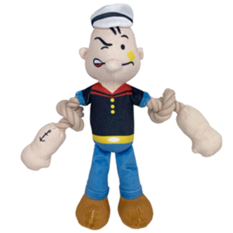 Multipet Popeye with Rope Arms Dog Toy