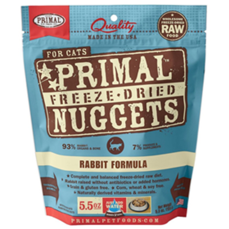 Primal Freeze Dried Nuggets for Cats Rabbit Formula