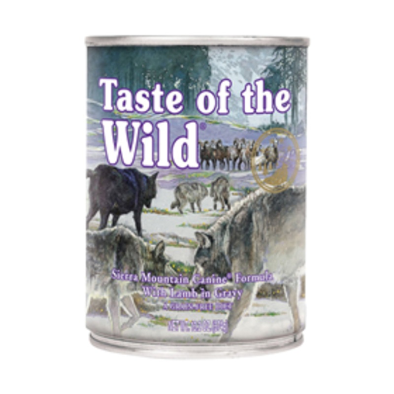 Taste of the Wild Sierra Mountain Canine Formula with Roasted Lamb in Gravy Wet Dog Food 13.2 oz.