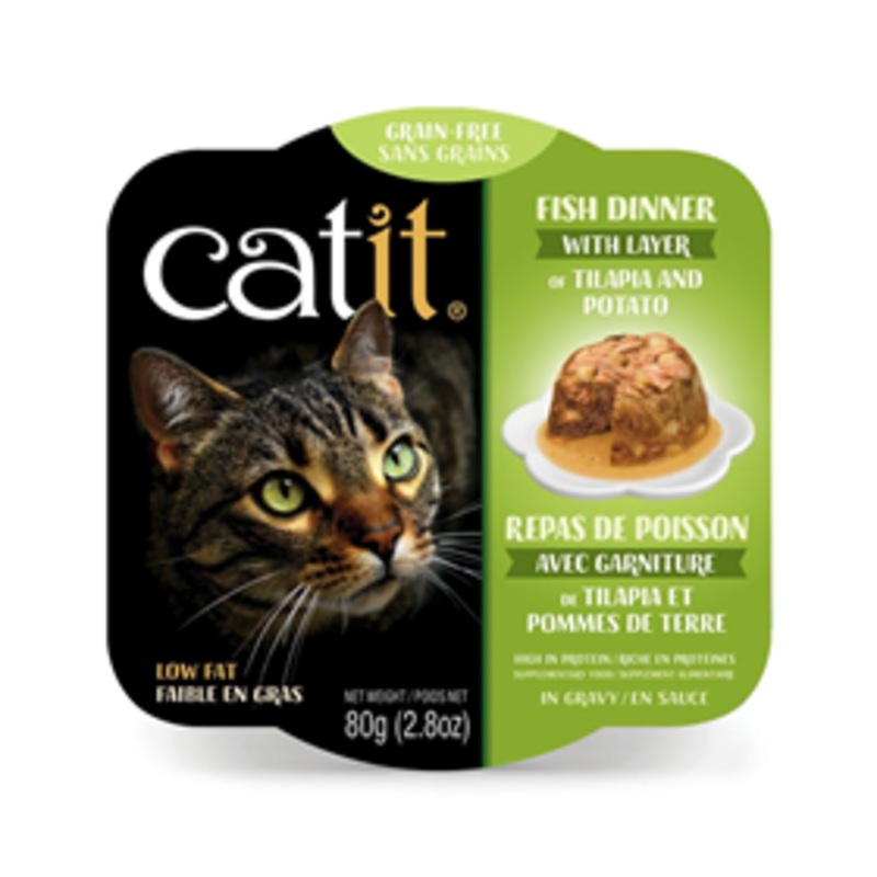 Catit Fish Dinner with Layer of Tilapia & Potato 2.8 oz