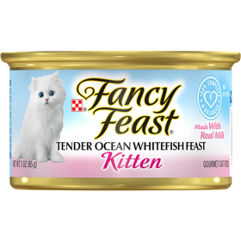 Fancy Feast Kitten Classic Pat Tender Ocean Whitefish Cat Food 3oz