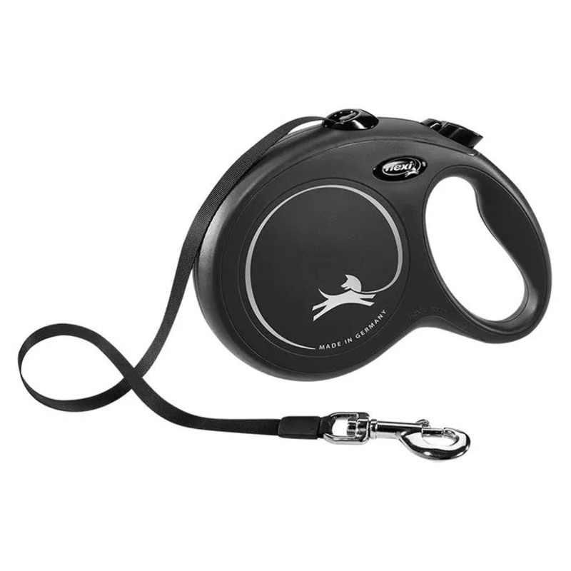 Flexi Classic Tape Retractable Leash for Large Dogs – 8m