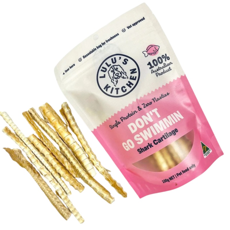 Lulu’s Kitchen Don’t Go Swimmin Shark Cartilage Dog Treat 100g
