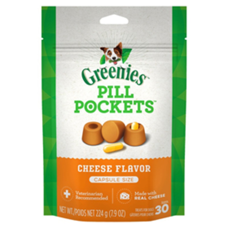 Greenies Pill Pockets for Dogs Cheese Flavor for Capsules 7.9 oz.