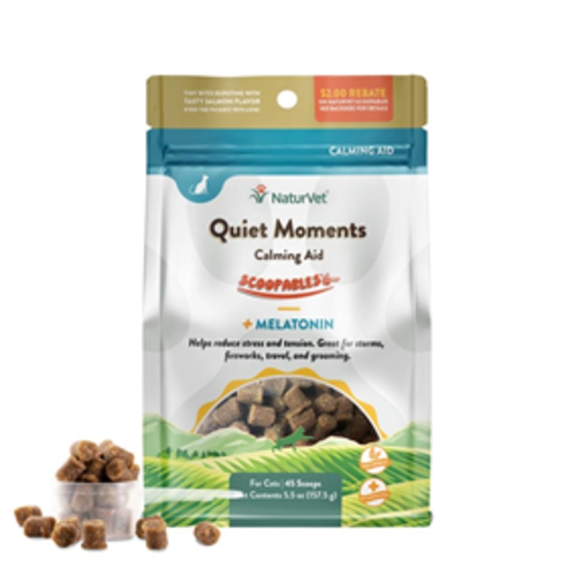 NaturVet Scoopables Quiet Moments Calming Aid for Cats 5.5 oz.