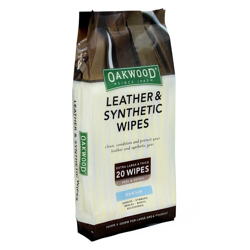Oakwood Leather & Synthetic Wipes 20’s