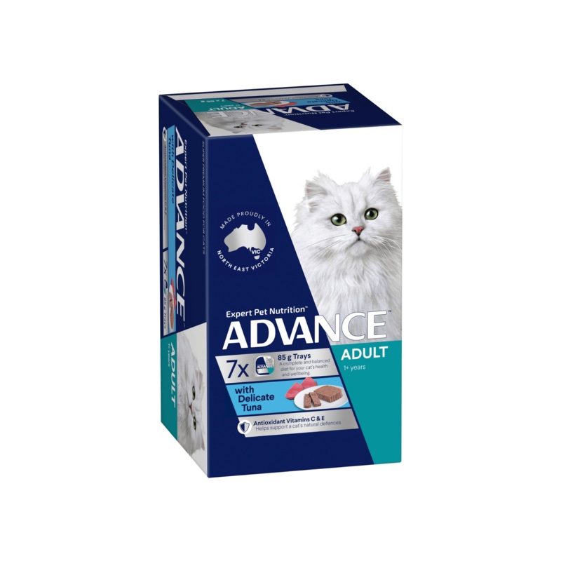Advance Delicate Tuna Adult Cat Wet Food 85g Trays