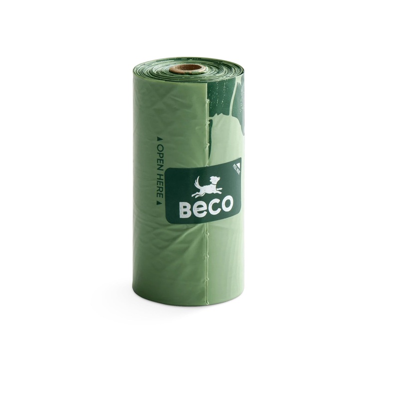 Beco Unscented Poop Bags Single Roll – 15 pack