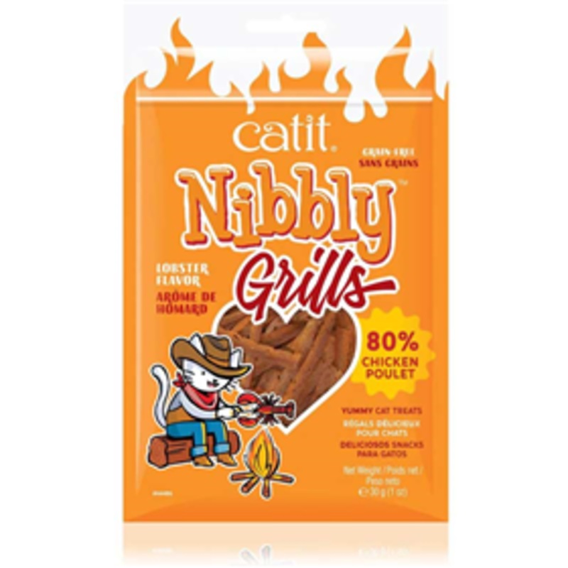 Catit Nibbly Grills Chicken & Lobster Cat Treats 1.05oz