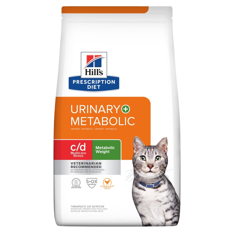 Hill’s Prescription Diet c/d Multicare Stress Urinary Care + Metabolic Weight Dry Cat Food 2.88kg
