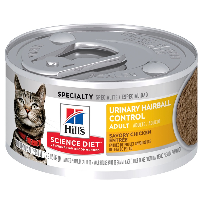 Hill’s Science Diet Adult Urinary Hairball Control Canned Cat Food 82g x 24
