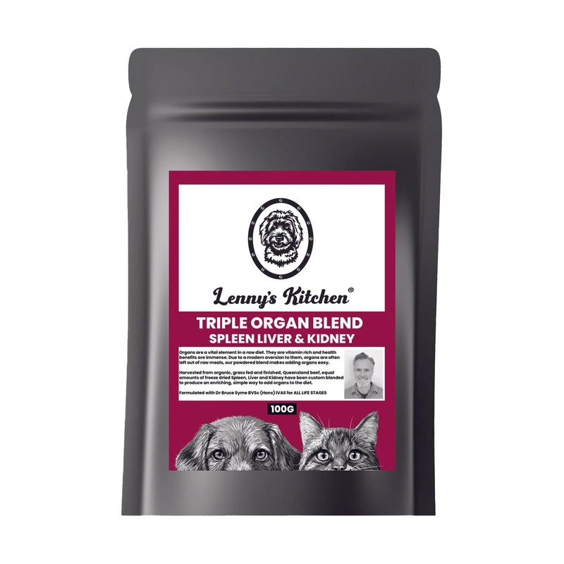 Lenny’s Kitchen Triple Organ Blend Powder – Spleen, Liver, Kidney