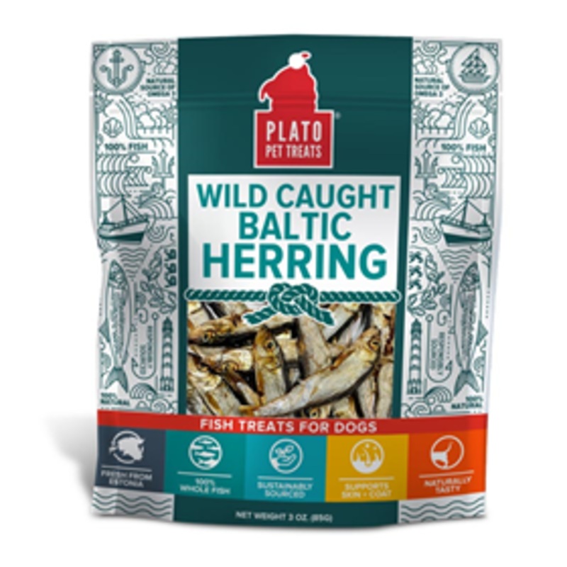 Plato Pet Treats Wild Caught Baltic Herring 8.5 oz.
